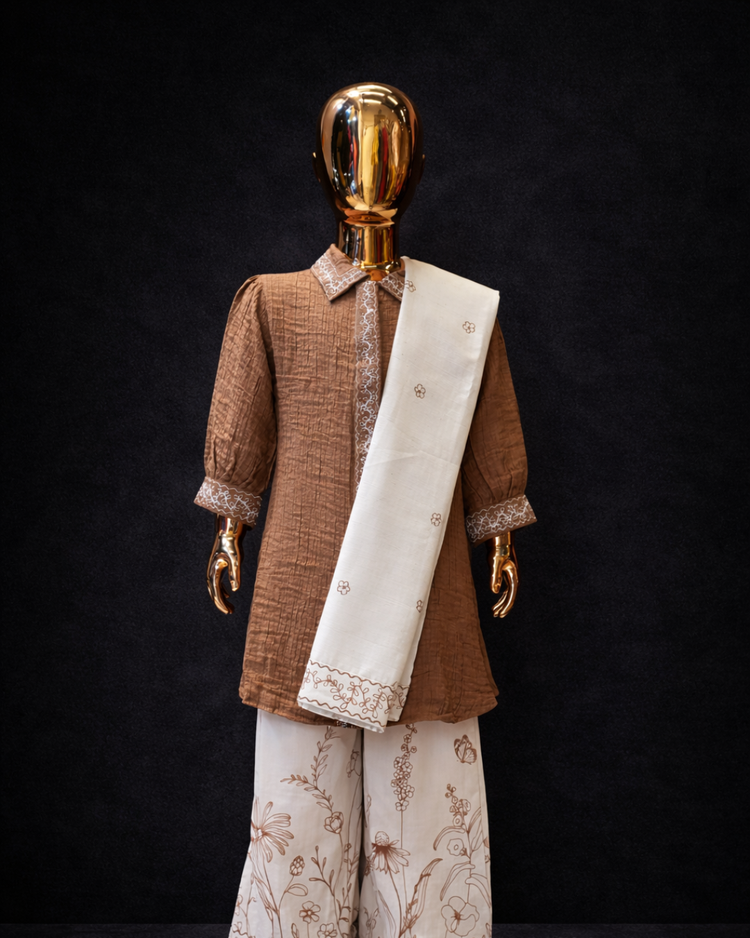 Regal Embroidered Pattu Frock